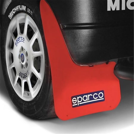 Sparco Universal Mud Flap, Red - Pair SP568251